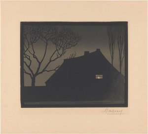 冬の夜 作： Julie de Graag (signed by artist)