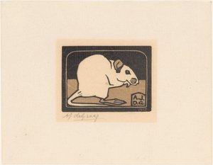 座っているマウス 作： Julie de Graag (signed by artist)