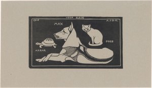 Akbar、Max、Poes (オブジェクトのタイトル) 作： Julie de Graag