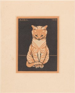 座る猫 作： Julie de Graag