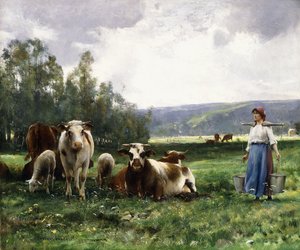牛の牧草地、 作： Julien Dupre