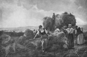 収穫者、c1885、1912 作： Julien Dupre