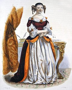 セヴィーニュ夫人の肖像 作： Julien Leopold (after) Boilly
