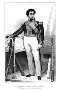 ガイ・ビクトルデュペレ1775-1846、フランス海軍大将、1839年。 作： Julien Leopold Boilly