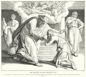 放蕩息子の帰還」（彫刻 作： Julius (after) Schnorr von Carolsfeld