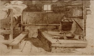 農家のパーラーの内部 作： Julius Adam
