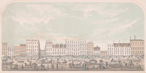 ブロードウェイ、ニューヨーク、キャナルからグランドストリートまで、ウェストサイド、1856年。 作： Julius Bien