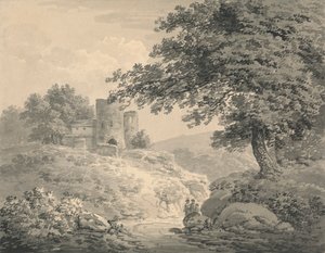 Paisagem com uma torre em ruínas 作： Julius Caesar Ibbetson