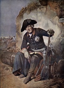 フレデリック・ザ・グレート（プロイセン王）（カラーリトグラフ 作： Julius Friedrich Anton (after) Schrader