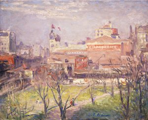 ヒッポドローム 作： Julius Gari Melchers