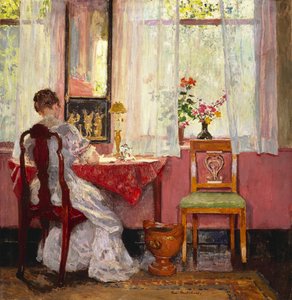 執筆、1905-1909年頃 作： Julius Gari Melchers