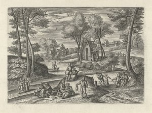 5月 Maivs (オブジェクトのタイトル) The Twelve Months (シリーズタイトル) 作： Julius Goltzius