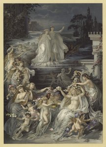 真夏の夜の夢のイラスト（クロモリト） 作： Julius Hoeppner