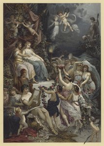 真夏の夜の夢のイラスト（クロモリト） 作： Julius Hoeppner