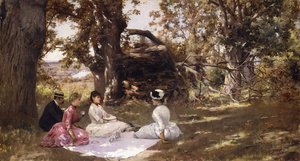 木の下でのピクニック、1896