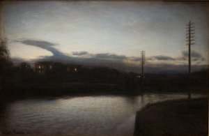 夜の風景 作： Julius Paulsen