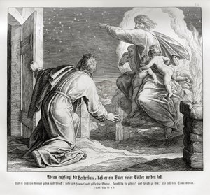 アブラハムは多くの国の父となる、創世記 作： Julius Schnorr von Carolsfeld