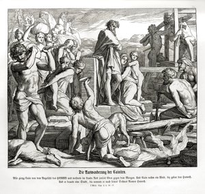カインの追放後のノドでの生活、創世記 作： Julius Schnorr von Carolsfeld