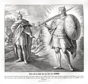 エリコの外での主の軍勢の隊長、ヨシュア 作： Julius Schnorr von Carolsfeld