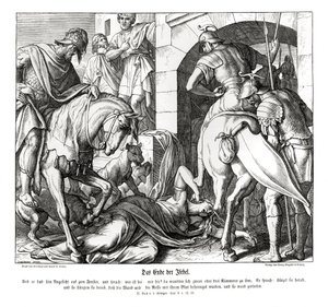 イゼベルの死、第2列王記 作： Julius Schnorr von Carolsfeld