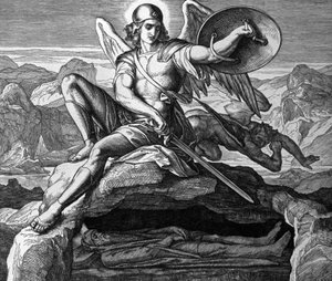 モーゼの死 作： Julius Schnorr von Carolsfeld