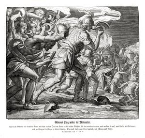 ギデオンのミディアン人に対する勝利（士師記 作： Julius Schnorr von Carolsfeld