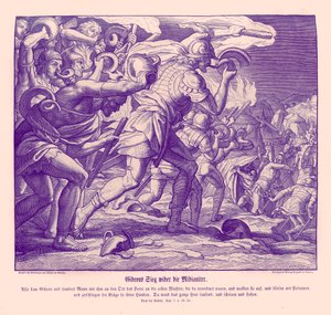 ギデオンのミディアン人に対する勝利（士師記 作： Julius Schnorr von Carolsfeld