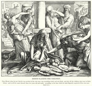 ヘロデは子供たちを殺します 作： Julius Schnorr von Carolsfeld