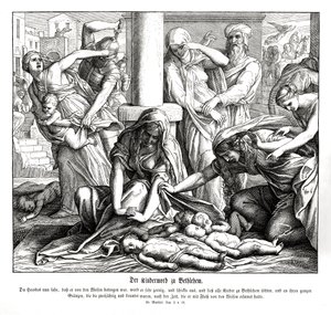 ヘロデが子供たちを殺した、マタイの福音書 作： Julius Schnorr von Carolsfeld