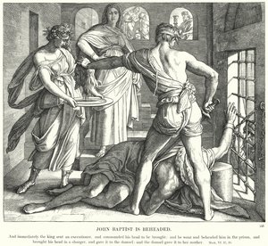 洗礼者ヨハネが首をかしげられる 作： Julius Schnorr von Carolsfeld