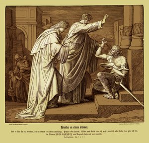 足の不自由な人の奇跡、使徒の働き 作： Julius Schnorr von Carolsfeld