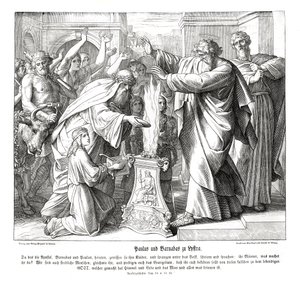 リストリアでのパウロとバルナブス（使徒言行録 作： Julius Schnorr von Carolsfeld