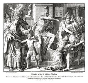 アンティオコスによるイスラエル人への迫害 作： Julius Schnorr von Carolsfeld