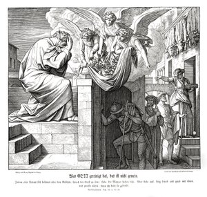 ペテロとコルネリウスの部下、使徒言行録 作： Julius Schnorr von Carolsfeld