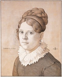 アンリエットシュノールフォンキャロルスフェルトの肖像、1817年 作： Julius Schnorr von Carolsfeld
