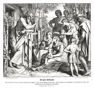 子育て、シラハの書 作： Julius Schnorr von Carolsfeld