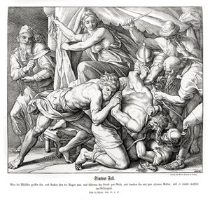 サムソンの転落（士師記 作： Julius Schnorr von Carolsfeld