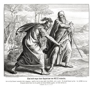 イスラエルの王国を失ったサウル 作： Julius Schnorr von Carolsfeld