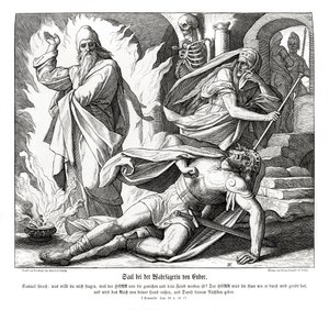 エンドアの魔女とサウル 作： Julius Schnorr von Carolsfeld