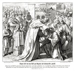 シモンが大祭司に任命される 作： Julius Schnorr von Carolsfeld