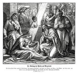 賢者たち、マタイによる福音書 作： Julius Schnorr von Carolsfeld