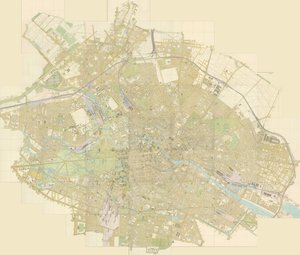 44枚のベルリンの一般的な計画 作： Julius Straube