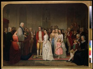 ワシントンの結婚 作： Junius Brutus Stearns