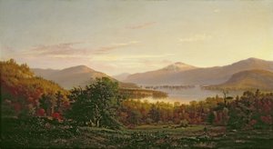 ジョージ湖の景色 作： Junius R. Sloan