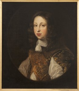 Le prince heritier Johann Georg von Schleswig Holstein Gottorp - Holstein-Gottorpの王位継承者であるJohann Georg（1638-1655）の肖像、Ovens, Jurgen (Jurriaen) (1623-1678)作。キャンバスに油彩。寸法：68x59 cm。ストックホルム国立博物館