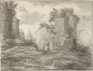 廃墟のある風景 作： Jurriaan Cootwijck
