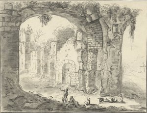 廃墟のある風景 作： Jurriaan Cootwijck