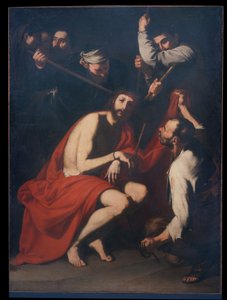 いばらの冠をかぶった嘲笑されるキリスト 1638年頃 （油彩・キャンバス 作： Jusepe de Ribera