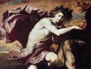 アポロとマルシュアスアポロは、マルシュアスに対する挑戦に勝った後、彼を剥がして洞窟に投げ入れます。 作： Jusepe de Ribera