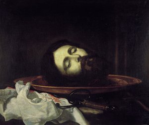 バプテスト聖ヨハネの頭 作： Jusepe de Ribera